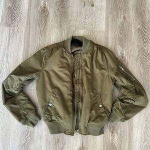 Topshop Khaki Bomber Jacket